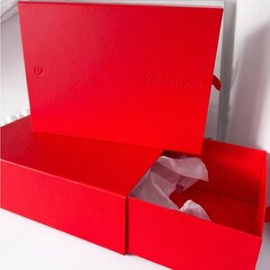 Set of 2 Lululemon 2025 Holiday Red Gift Boxes Box
